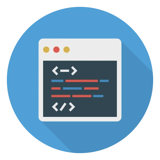 icon showing code in browser